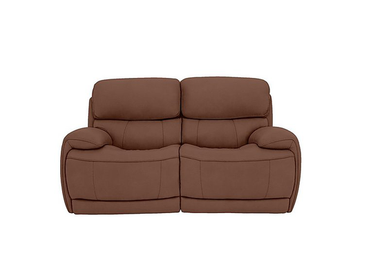 Relax Station Rocco 2 Seater Fabric Power Rocker Sofa with Power Headrests - Brown
