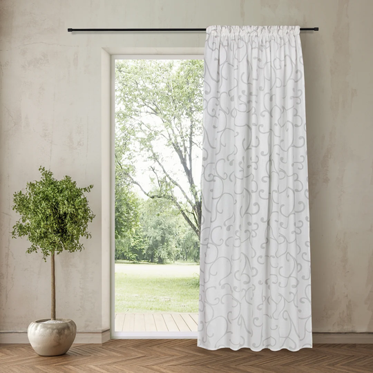 Tamiko Pencil Pleat/Slot Top Room Darkening Curtain
