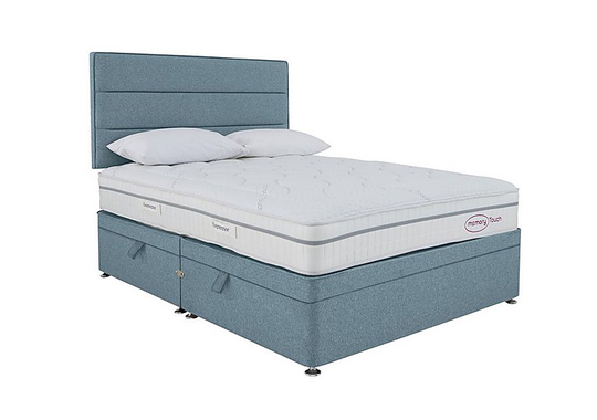 Sleepeezee - Memory Touch Ortho Side-lift Ottoman Divan Set - Super King - Blue