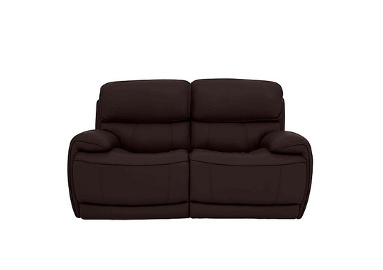 Relax Station Rocco 2 Seater Leather Power Rocker Sofa with Power Headrests - Brown- World of Leather