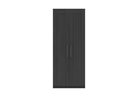 London Bedrooms - Fenchurch 2 Door Tall Wardrobe - Black