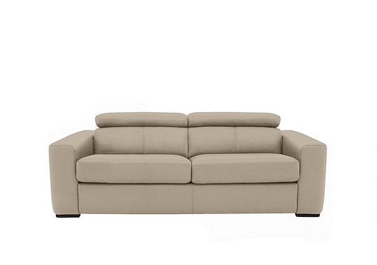 Infinity 3 Seater Leather Sofa Bed - Grey- World of Leather