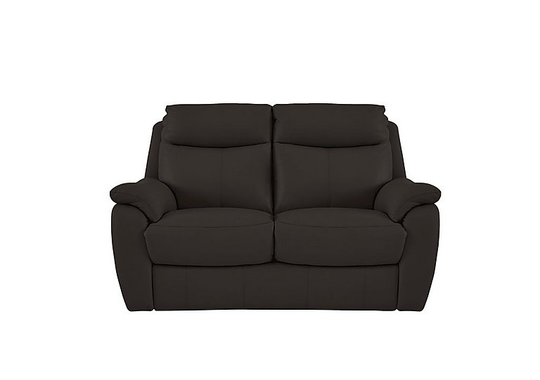 Snug 2 Seater Leather Sofa - Brown- World of Leather