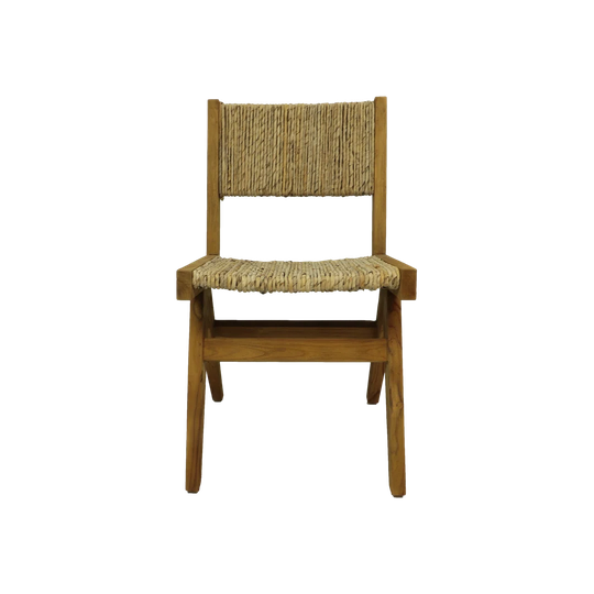 Dining Chair - 45X48x80 - Natural - Teak/Bananaleaf
