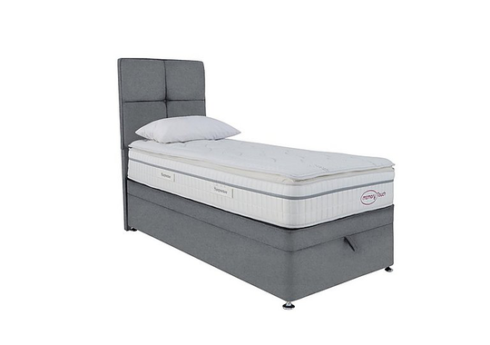 Sleepeezee - Memory Touch 2800 End-lift Ottoman Divan Set - Single - Grey