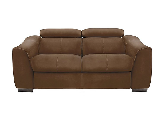 Elixir 2 Seater Fabric Manual Recliner Sofa - Brown