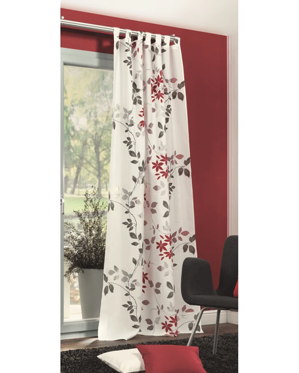 Albertson Tab Top Semi-Sheer Single Curtain