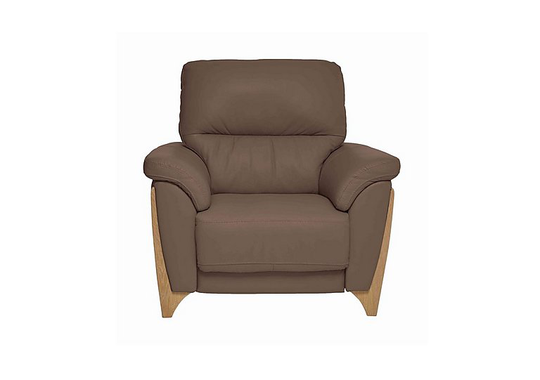 Ercol - Enna Leather Power Recliner Armchair - Brown