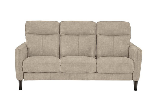 Compact Collection Petit 3 Seater Fabric Sofa - Beige