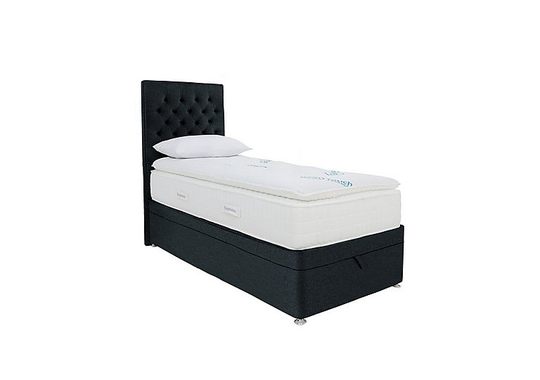 Sleepeezee - Geltouch Advanced 10000 End-Lift Ottoman Divan Set - Single - Black