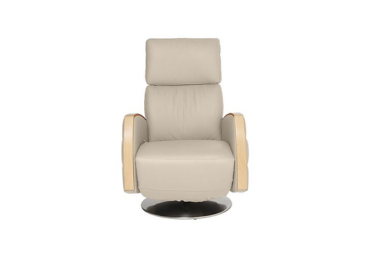 Ercol - Noto Leather Recliner Chair - Cream