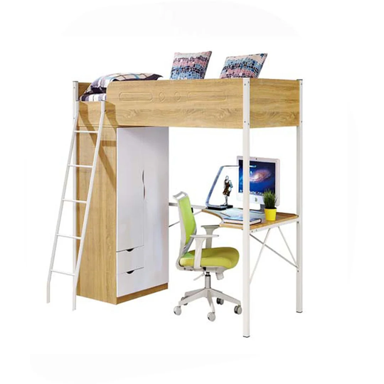 Mcdermott European Single High Sleeper Bed and Furniture Set