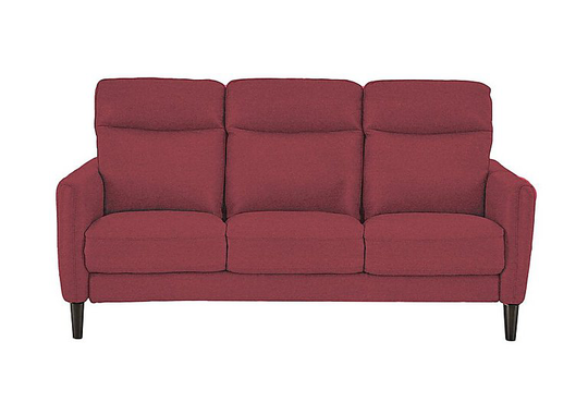 Compact Collection Petit 3 Seater Fabric Sofa - Red