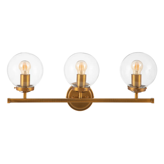 Boudreaux 3 - Light Gold Candle Wall Light