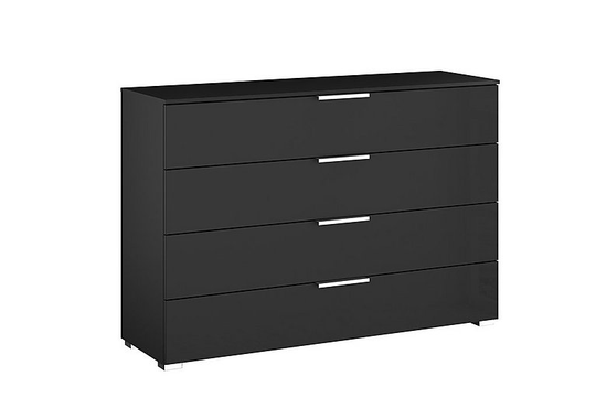 Rauch - Perth 4 Drawer Wide Chest - Black
