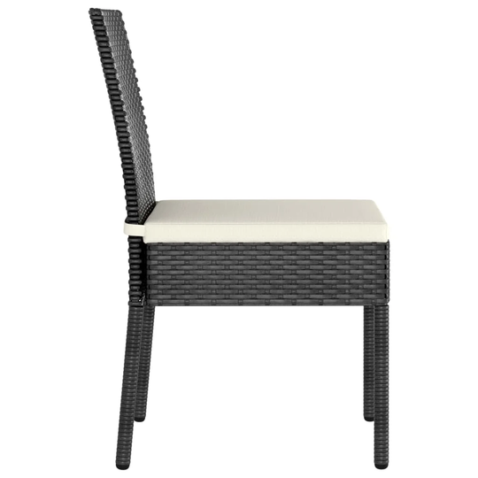 Rosalind Wheeler Garden Dining Chairs 2 Pcs Poly Rattan Grey