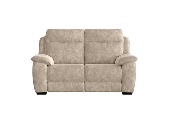 Starlight Express 2 Seater Fabric Recliner Sofa with Power Headrests - Cream