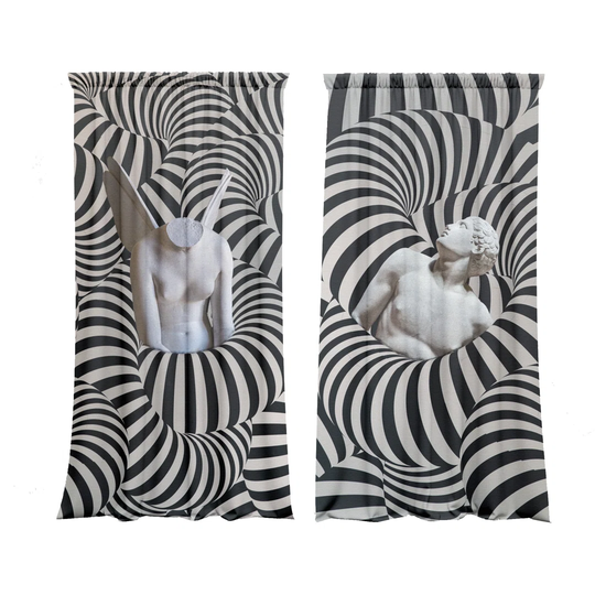 Jabrielle Sound of Lonley Slot Top Blackout Curtains