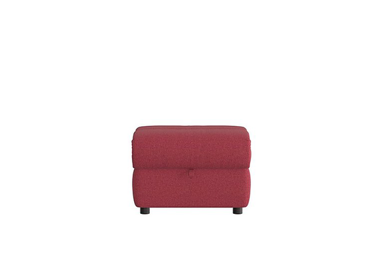 Link Fabric Footstool - Red
