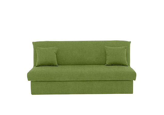 Versatile 3 Seater Fabric Sofa Bed No Arms - Green