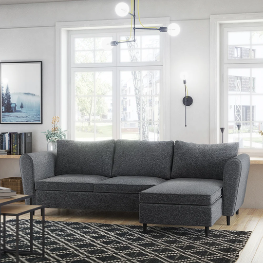 Eelika Reversible Sleeper Corner Sofa Bed