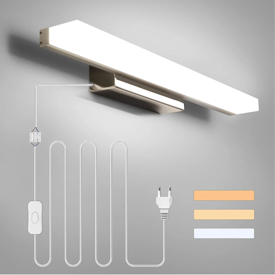Athleen 1 - Light LED White Mirror Light
