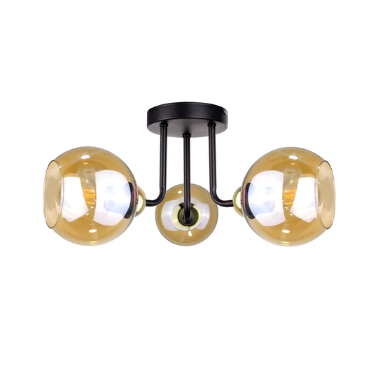 3-Light 30cm Semi Flush Mount