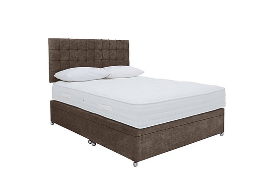 Sleep Story - Ergo 1000 Side Ottoman Divan Set - Small Double - Brown