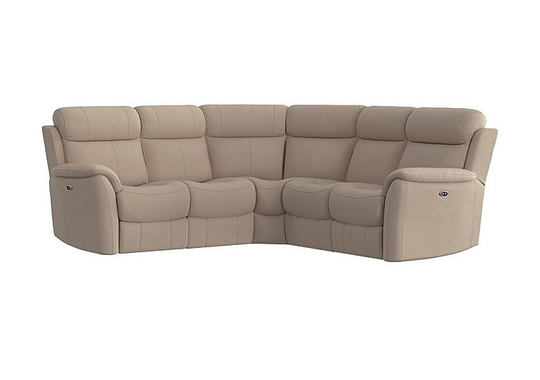 Relax Station Revive Fabric Power Recliner Corner Sofa - Beige