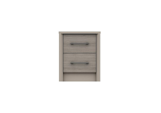 London Bedrooms - Paddington 2 Drawer Bedside Chest - Grey