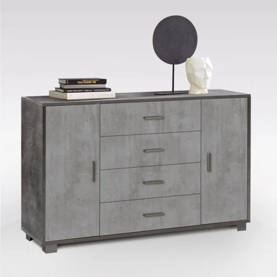 Bibian 136 Cm Wide 4 Drawer Sideboard