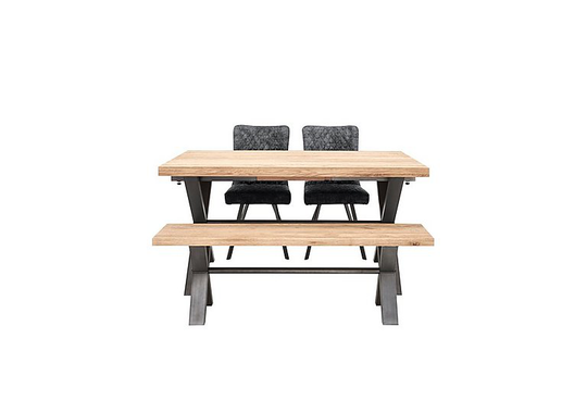 Earth Small Dining Table, 2 Dining Chairs and a Dining Bench