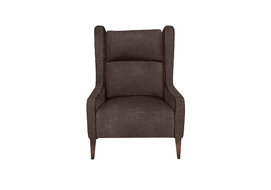Boutique Palace Fabric Accent Chair - Brown