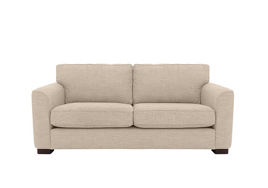 Elora 2.5 Seater Fabric Sofa - Cream