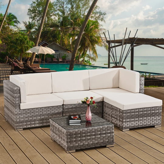 Dettle 4 Seater Rattan Sofa Set