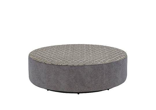 Ariana Fabric Twister Footstool - Grey