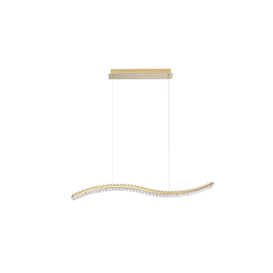 Abhinay 1 - Light Kitchen Island Linear LED Pendant