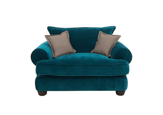 Brianna Classic Back Snuggler Chair - Teal