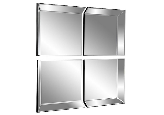 Byblos 4 Panel Mirror - Silver