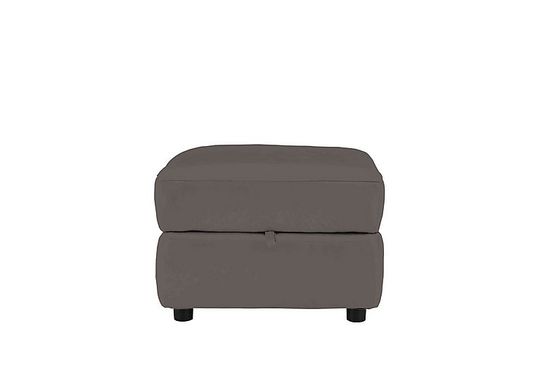 Relax Station Revive Leather Storage Footstool- World of Leather