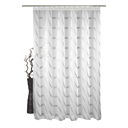 Estevan Pencil Pleat Semi Sheer Curtain