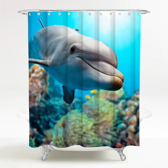 Delphin Polyester Shower Curtain
