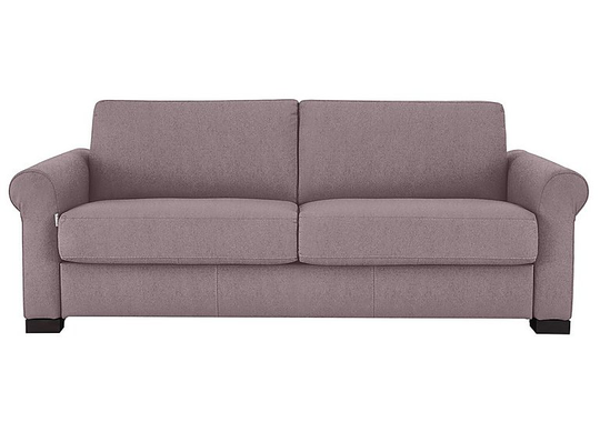 Nicoletti - Alcova 3 Seater Fabric Sofa with Scroll Arms - Pink