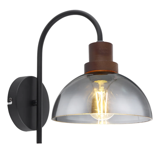 Northport 1 - Light Black Armed Sconce