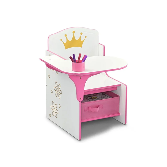 Tre Princess Crown Wood Chair Desk