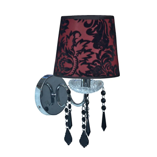 Carpio 1 - Light Red Armed Sconce