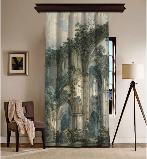 Breton Track Insert Blackout Single Curtain