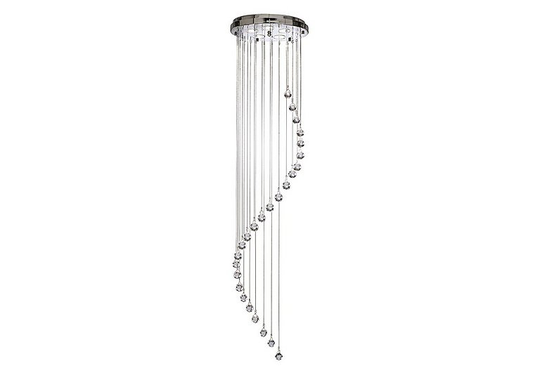 Spiral 5 Light Pendant - Clear