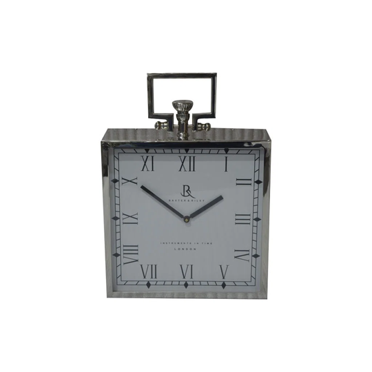 Tabletop Clock in Gray/White