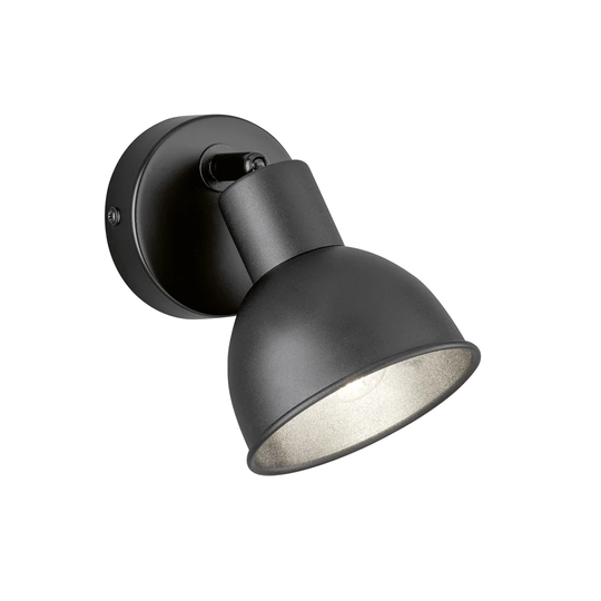 Berumen 1 - Light Sandblack Wall Spotlight